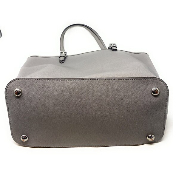 Michael Kors Jet Set Leather Large Pocket Multi-Function Tote Bag in Grey $595 - Picture 4 of 7